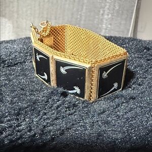 Damaceme Enamel Wide Panel Bracelet